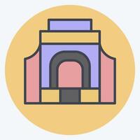 Icon Voor Treeker. related to South Africa symbol. color mate style. simple design illustration vector