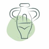 Icon Vase. related to South Africa symbol. Color Spot Style. simple design illustration vector
