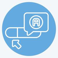 Icon Searching Bar. related to Learning symbol. blue eyes style. simple design illustration vector