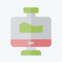 Icon Chemistry Tutorial. related to Learning symbol. flat style. simple design illustration vector