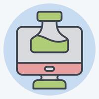 Icon Chemistry Tutorial. related to Learning symbol. color mate style. simple design illustration vector