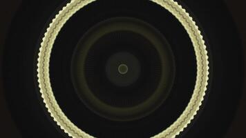 Shining colorful rings in pulsating motion, seamless loop. Concept. Abstract shimmering circles beating endlessly and creating circular pattern. photo