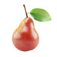 AI generated 3d render Fresh Pear    isolated on transparent background  Generative AI png