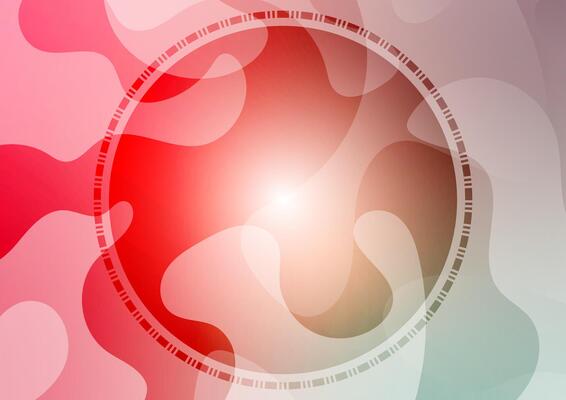 Red wave abstract circle center graphic background