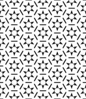 Black and white seamless abstract pattern. Background and backdrop. Grayscale ornamental design. vector