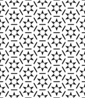 Black and white seamless abstract pattern. Background and backdrop. Grayscale ornamental design. vector