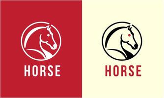 AI generated Horse minimalist modern unique logo icon symbol idea vector graphic design template