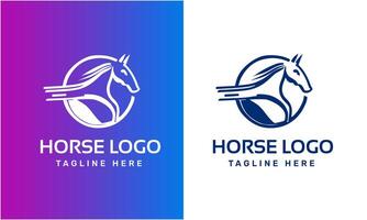 AI generated Horse minimalist modern unique logo icon symbol idea vector graphic design template