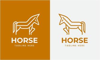 AI generated Horse minimalist modern unique logo icon symbol idea vector graphic design template