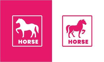 AI generated Horse minimalist modern unique logo icon symbol idea vector graphic design template