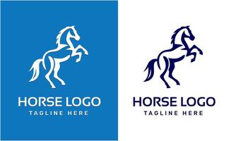 AI generated Horse minimalist modern unique logo icon symbol idea vector graphic design template