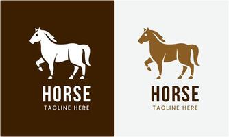 AI generated Horse minimalist modern unique logo icon symbol idea vector graphic design template