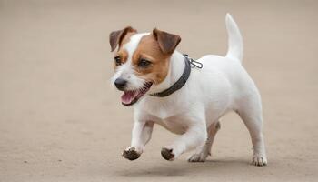 valiente Jack Russell terrier en naturaleza, perro fotografía foto