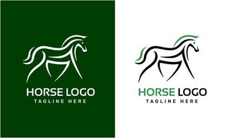 AI generated Horse minimalist modern unique logo icon symbol idea vector graphic design template