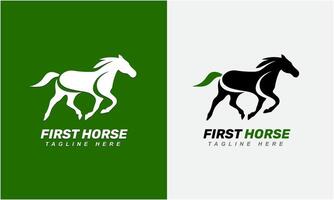 AI generated Horse minimalist modern unique logo icon symbol idea vector graphic design template