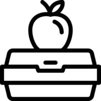 Lunch box vector icon