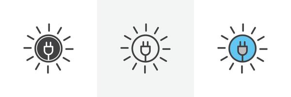 Solar energy icon vector