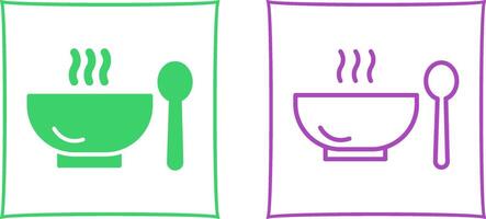 Sopa,comida,bowl,comida,caliente,cuchara, vector icono