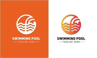 AI generated Swimming pool symbol icon logo vector concept Water Sea