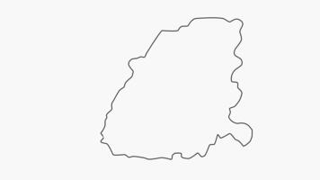 schizzo carta geografica di koforidua nel Ghana video