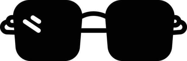 sunglass retro glyph and line vector illustration