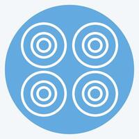 Icon Wheels. related to Skating symbol. blue eyes style. simple design illustration vector
