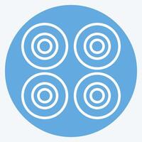 Icon Wheels. related to Skating symbol. blue eyes style. simple design illustration vector