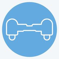 Icon Hoverboard. related to Skating symbol. blue eyes style. simple design illustration vector