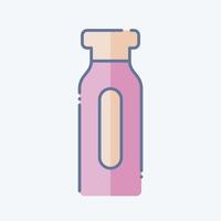 Icon Sport Bottle. related to Skating symbol. doodle style. simple design illustration vector