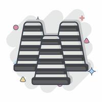 Icon Cones. related to Skating symbol. comic style. simple design illustration vector