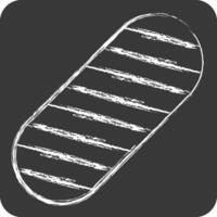 Icon Griptape. related to Skating symbol. chalk Style. simple design illustration vector