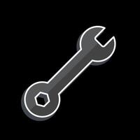 Icon Wrench. related to Skating symbol. glossy style. simple design illustration vector