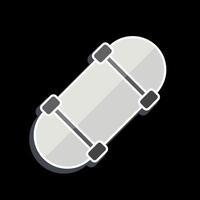 Icon Skateboard. related to Skating symbol. glossy style. simple design illustration vector