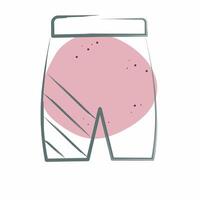 Icon Short. related to Skating symbol. Color Spot Style. simple design illustration vector