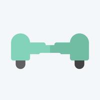 Icon Hoverboard. related to Skating symbol. flat style. simple design illustration vector