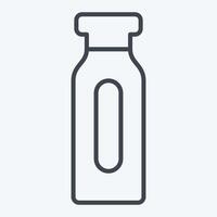 Icon Sport Bottle. related to Skating symbol. line style. simple design illustration vector