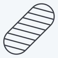 Icon Griptape. related to Skating symbol. line style. simple design illustration vector