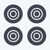 Icon Wheels. related to Skating symbol. glyph style. simple design illustration vector