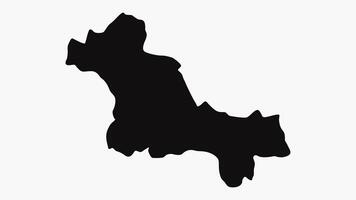 animation formant une carte de hetauda dans Népal video