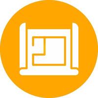 Glyph Circle Gradient Design vector
