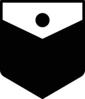 pocket glyph and line vector illustration