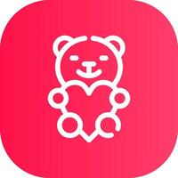 Glyph Circle Gradient Design vector