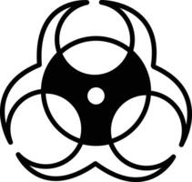 Quarantine glyph and line vector illustration