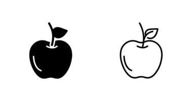 icono de vector de manzana