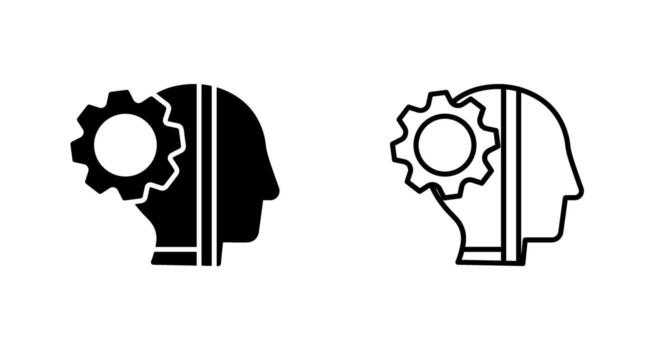 icono de vector de ciborg