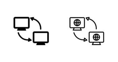 icono de vector de sincronización