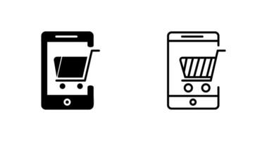 Mobile Shopping Vector Icon