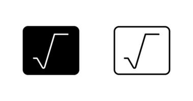 Square Root Vector Icon