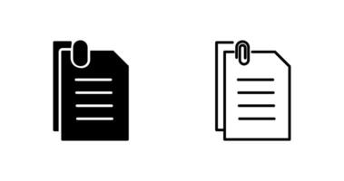 Attached Documents Vector Icon