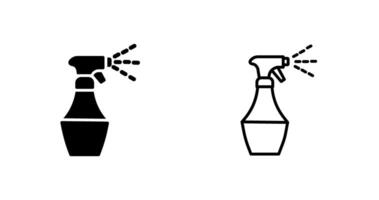 Water Spray Bottle Vector Icon